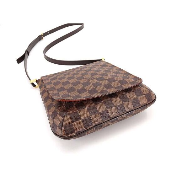 Louis Vuitton Damier Musette Salsa Long Shoulder Bag Ebene Gold Hardware - Picture 4 of 9